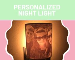 Personalized Portrait Night Light, Custom Family Photo Gift, Memorial Gift For Loss Of Mother, Valentines Grandma, Personalized - thumbnail 1