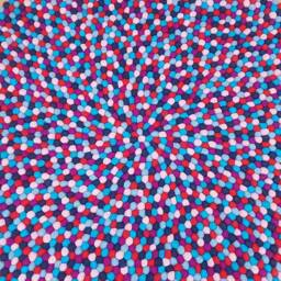 Freckle Felt Ball Rugs 90 cm - 250 cm. 100 % Wool Handmade Nepal Rug - Free Shipping - thumbnail 4
