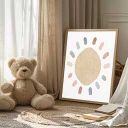 Pastel Rainbow Wall Art Set Of 3 Prints, Rainbow Bedroom Prints, Girls Room, Kids Room Art, Play Nursery Decor - thumbnail 2
