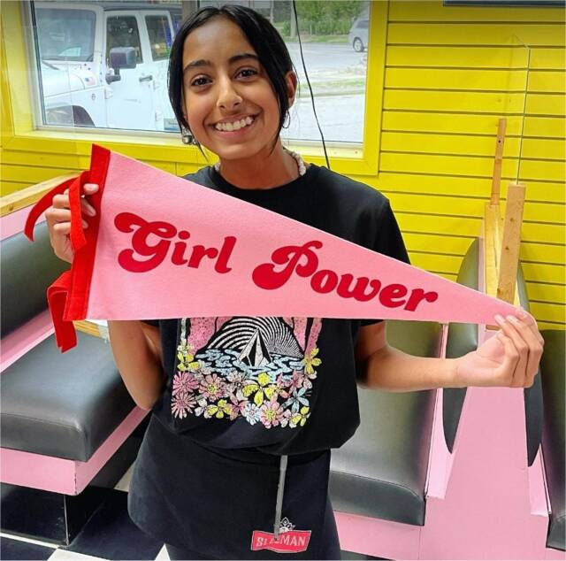 Girl Power Pennant Flag/Hanging Banner Gallery Wall Decor Motivational Desk Girls Bedroom Kindness - image 1