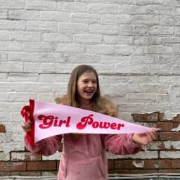 Girl Power Pennant Flag/Hanging Banner Gallery Wall Decor Motivational Desk Girls Bedroom Kindness - thumbnail 3