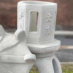 Chinese Pagoda Figurine Concrete Lantern Sculpture Cement Ornament Stone Zen Garden Statue Lover Gift Front Door Decor - thumbnail 3
