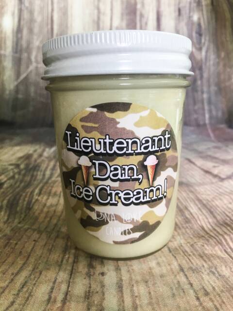 100% Soy Lieutenant Dan Ice Cream Scented Candle
