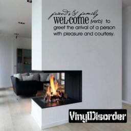 Friends & Family Welcome - Vinyl Wall Decal Quotes Sticker Dfd001Et - thumbnail 1