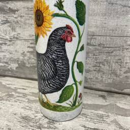 Chicken Light Up Bottle Decouoage - Night Light, Chicken Gifts, Chicks, Easter, Farm Animals - thumbnail 4