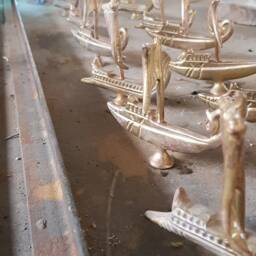 Handmade Brass Argo Ship Sculpture, Ancient Greek Mythology Nautical Decor - thumbnail 2