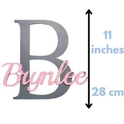 Personalized Wood Name Sign, Nursery Wall Decor, Wooden Letter - thumbnail 2