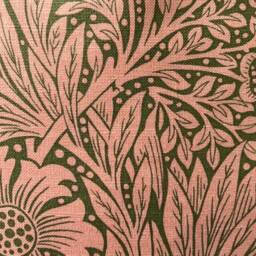 William Morris Marigold Queen Square Pink Olive Floral Sofa Cushion Pillow Cover - thumbnail 2