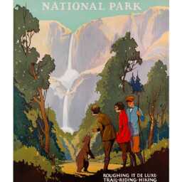 Reprint Of A Vintage Travel Poster - Yosemite Np California - thumbnail 3