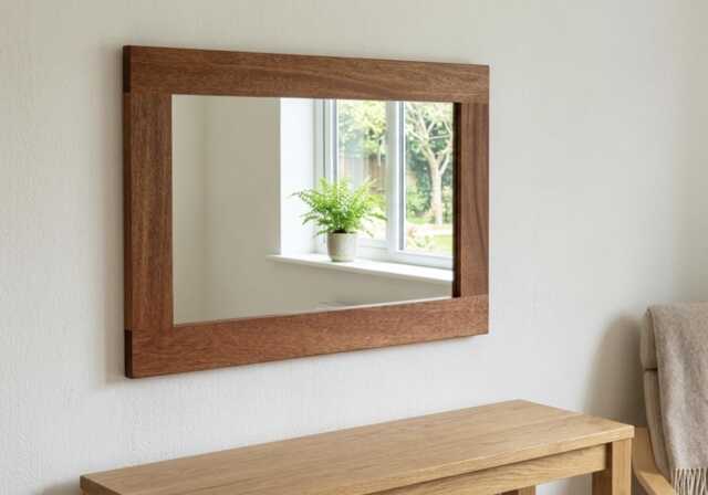 Solid Mahogany Mirror - image 1
