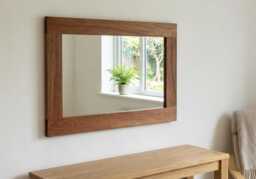 Solid Mahogany Mirror