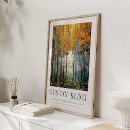 Gustav Klimt, Klimt Poster, Museum Exhibition Wallart Print, Poster Tree Of Life, Forest - thumbnail 3