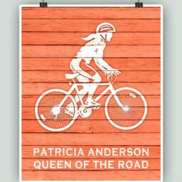 Personalized, Cycling Art Print, School Decor, Poster, Cyclist Gift, Queen Of The Road, Bike Shop Woman - thumbnail 4