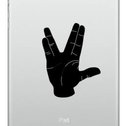 Live Long & Prosper Hand Sign Silhouette - Wall Decal Custom Vinyl Art Stickers - thumbnail 2