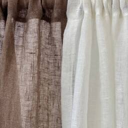 Lightweight Linen Curtain Rod Pocket Sheer Drape - 54??? Natural Window Panel Gauze Curtains - thumbnail 3