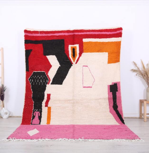 Boujaad Rug, Authentic Moroccan Rug, 6.2x9.5 Ft 189x292 cm, Colorful Area Rug - image 1
