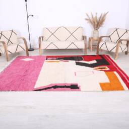 Boujaad Rug, Authentic Moroccan Rug, 6.2x9.5 Ft 189x292 cm, Colorful Area Rug - thumbnail 3