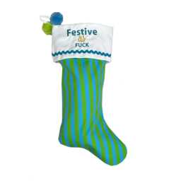 Festive As Fu Christmas Stockings, Santa Family Stockings With Embroidery, Xmas Decoration For Fireplace Hanging Holiday Gift - thumbnail 2