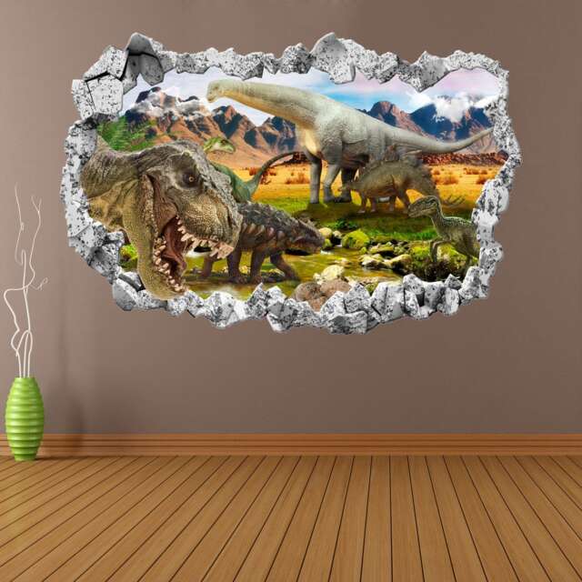 Dinosaurs Wall Decal Sticker Mural Print Art Kids Bedroom Nursery Decor Kb5 - image 1