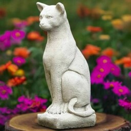Large Cat Statue Concrete Kitten Sculpture Outdoor Kitty Decor Cement Animal Ornament Front Door Figurine Stone Art Kitty Lover Gift - thumbnail 4