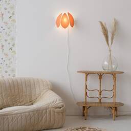 Ocher & Gold Flower Wall Light - thumbnail 4