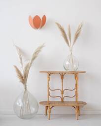 Ocher & Gold Flower Wall Light