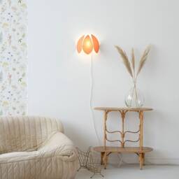 Ocher & Gold Flower Wall Light - thumbnail 2