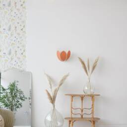Ocher & Gold Flower Wall Light - thumbnail 3