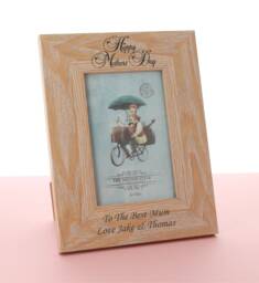 Personalised Engraved Photo Frame Fits 6 X 4 Photo, Mothers Day Gift, Mom Gifts For Mum, Nan, Grandma Mothersday - thumbnail 1