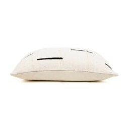 Mud Cloth Pillow Cover, White & Black 20x20, 18x12 - thumbnail 2