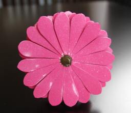 Metal Flower, Daisy, Pink Steel Mother's Day , Mothers Day, Gift For Mom, Flower Girl, Bridesmaid Gift, Wedding Bouquet