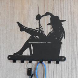 Cowgirl in A Tub Key Holder [4500460] - thumbnail 1