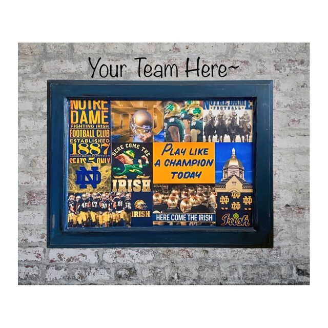 Notre Dame Football Wall Art Personalized Sports Decor - image 1