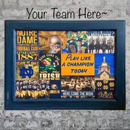 Notre Dame Football Wall Art Personalized Sports Decor - thumbnail 2