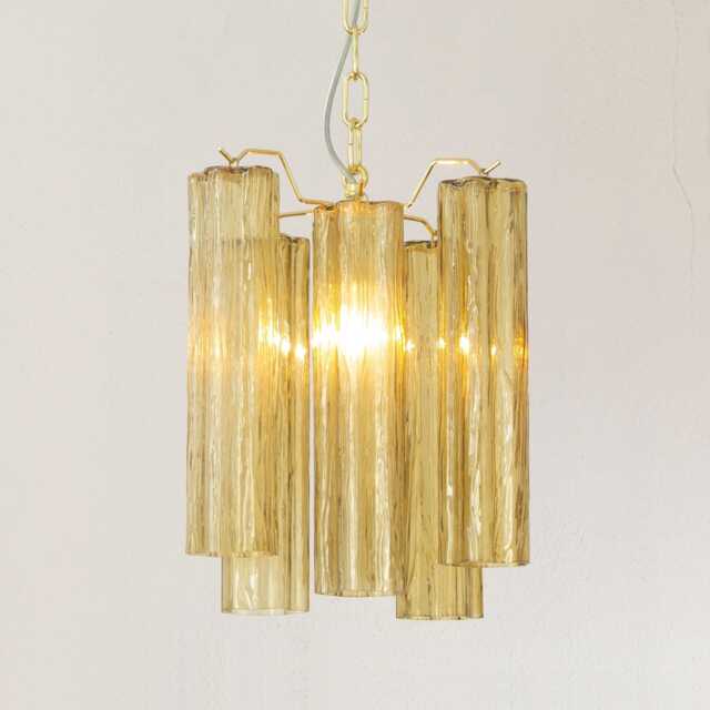 Italian Pendant Murano ??25 cm - Straw Glass Hand-Blown Italy Vintage Style - image 1