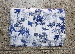 Gift Special Beautiful Decorative New Bird Print Kantha Quilt, Kantha Bedspread, Bedcover, Coverlet Blanket Gudri Throw Size-Multi - thumbnail 1