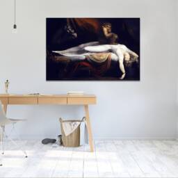 Henry Fuseli , The Nightmare , Wall Hangings, Art, Canvas Print Art Framed - thumbnail 3
