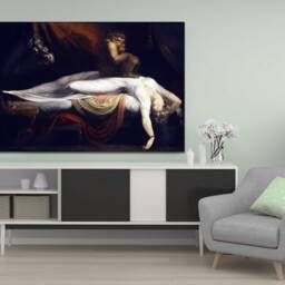 Henry Fuseli , The Nightmare , Wall Hangings, Art, Canvas Print Art Framed - thumbnail 2