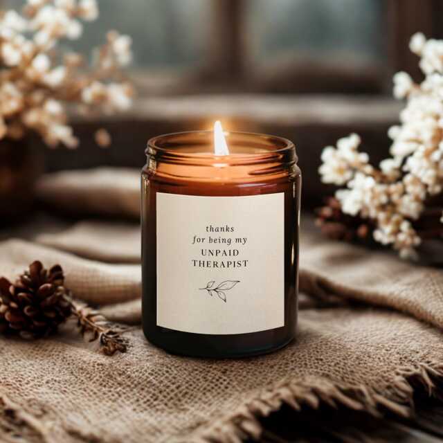 Unpaid Therapist Candle, Best Friend Funny Gift Box, 30Th Birthday Gift - image 1