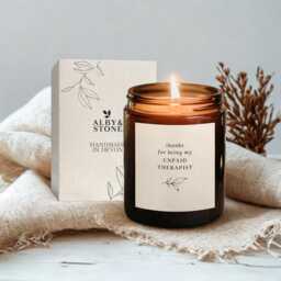 Unpaid Therapist Candle, Best Friend Funny Gift Box, 30Th Birthday Gift - thumbnail 2