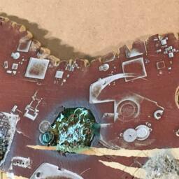 Cyberspace Landscape I Ipoddery Vania Setti Settiarts Ceramics Art Stoneware Plaque - thumbnail 4