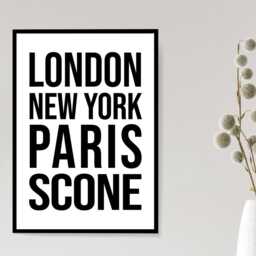 Scone Perthshire Iconic Bold Town Scotland Print Poster - Gift Bespoke A5 A4 A3 Framed Or Unframed - thumbnail 3