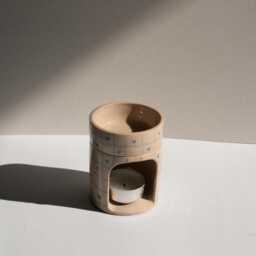 Handmade Fragrance Lamp - Oil Stoneware Tealight - thumbnail 2