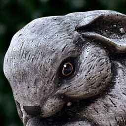 Outdoor Rabbit Statue Concrete Bunny Sculpture Cement Animal Figurine Stone Wildlife Ornament Rabbit Lover Gift Handmade Yard Art - thumbnail 3