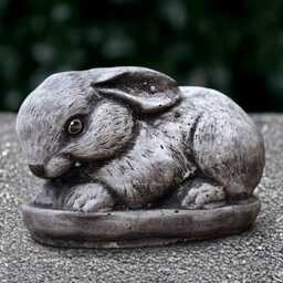 Outdoor Rabbit Statue Concrete Bunny Sculpture Cement Animal Figurine Stone Wildlife Ornament Rabbit Lover Gift Handmade Yard Art - thumbnail 4