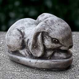 Outdoor Rabbit Statue Concrete Bunny Sculpture Cement Animal Figurine Stone Wildlife Ornament Rabbit Lover Gift Handmade Yard Art - thumbnail 2