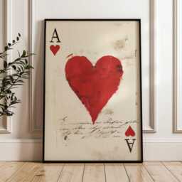 I Love You Print - Happy Poster Love Alice in Onederland Couples Family Home Anniversary Gift Playing Card Lucky