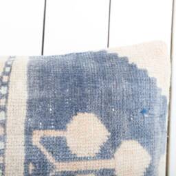 Vintage Turkish Kilim Lumbar Pillow Cover 12x24 Inch - thumbnail 3