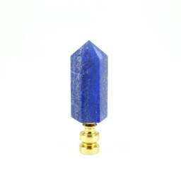 Lapis Lazuli Lamp Finial Point Finials Gemstone Lighting Accessory Blue Home Decor Stone Bedroom - thumbnail 2