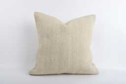 20'' Turkish Kilim Pillow Cover Embroidered Wool Cushion Case - thumbnail 1
